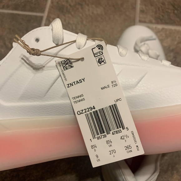 Adidas Originals ZNTASY Cloud White/Cloud White/Bright Red Men Size 9  GZ2294 main image 4